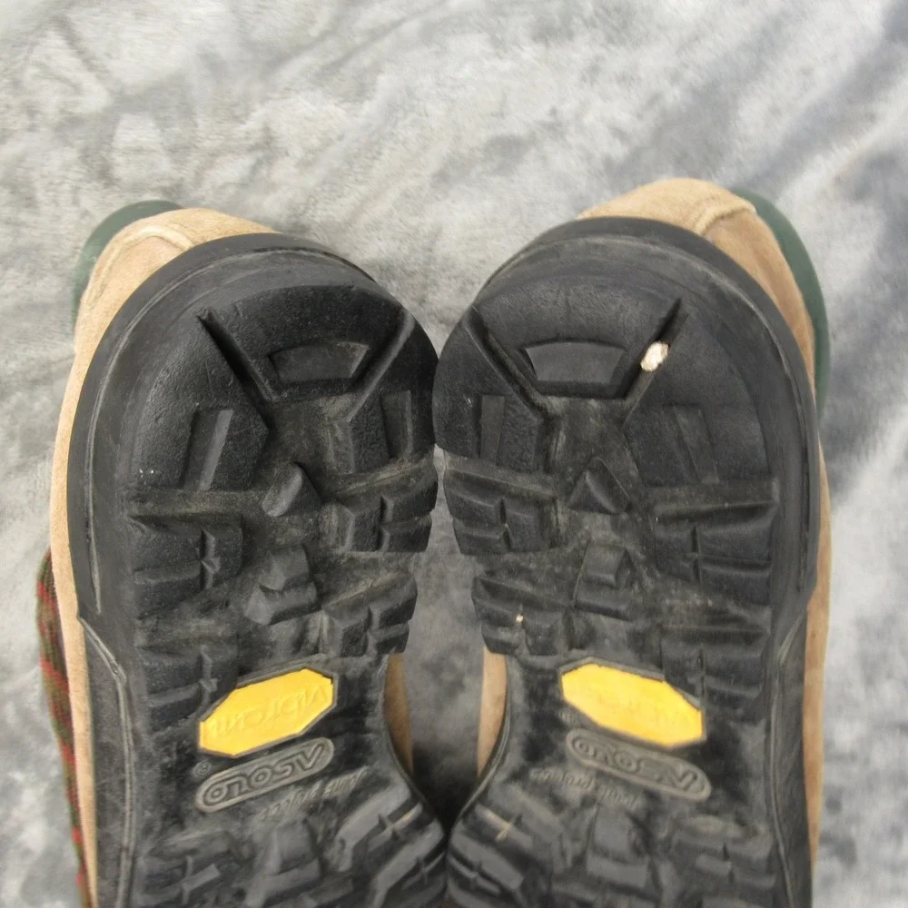 Asolo Boots Men 9‎ Brown Suede Leather Hiking Mountaineering Trail Joint Project
